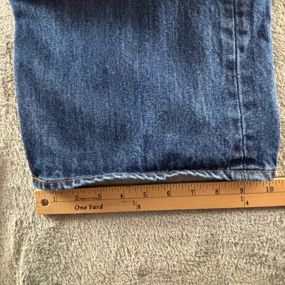 Levis 501 Original Fit Jeans Mens 46x30 Dark Wash Blue Straight Leg 11501-0194